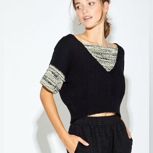 Anthropologie Callahan Knitwear Margot Blended Cropped Sweater